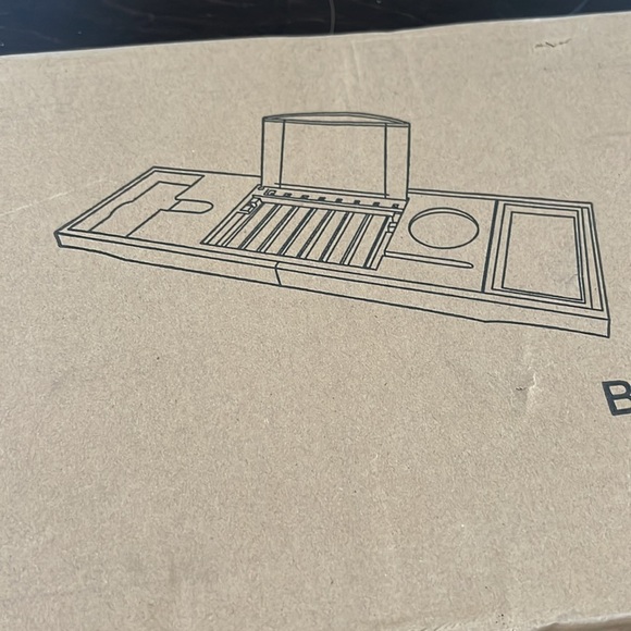 Bamboo boho Bathtub Caddy Tray NIB - Picture 8 of 10